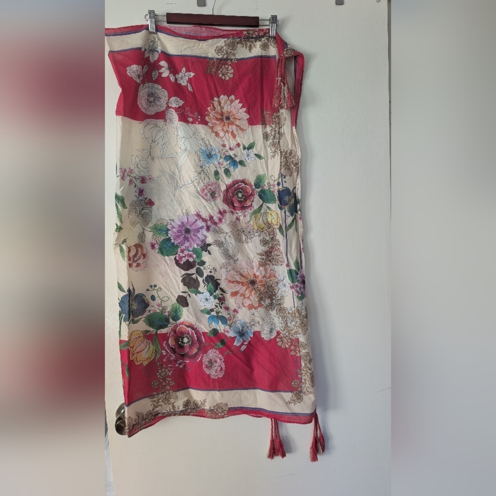 Cotton Lawn Johnny Was Scarf